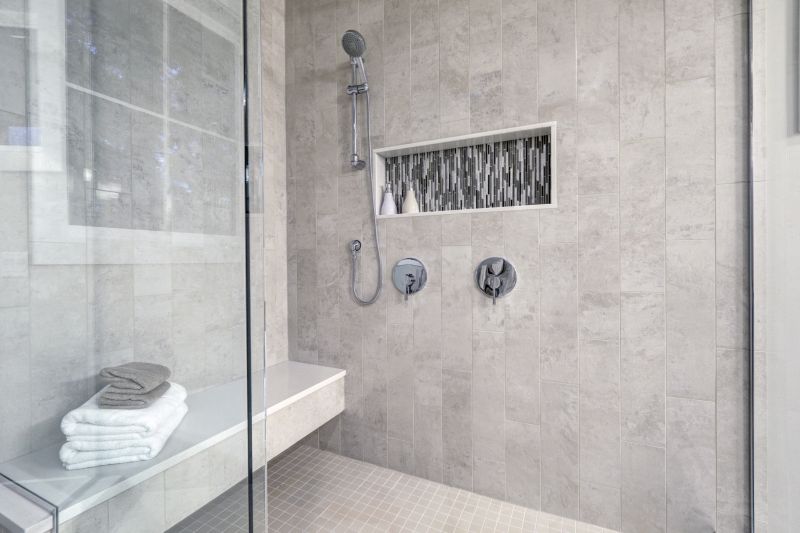 Elegant Tiled Shower Space