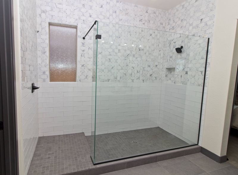 Stylish Tiled Shower Area